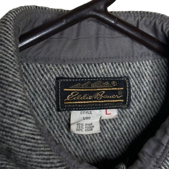 Vintage 90’s Eddie Bauer Wool Blend Jacket Large - Picture 4 of 5